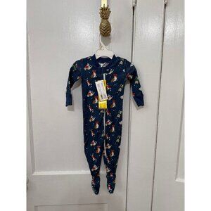 The Company Store Baby Holiday Puppy Footed Pajamas – 6–12 Months